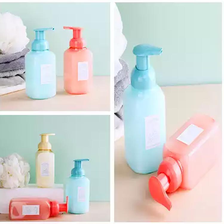 Empty clear 250ml plastic foam dispenser bottle for soap