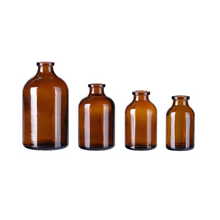 Multi-purpose 500ml amber glass apothecary bottles with cork