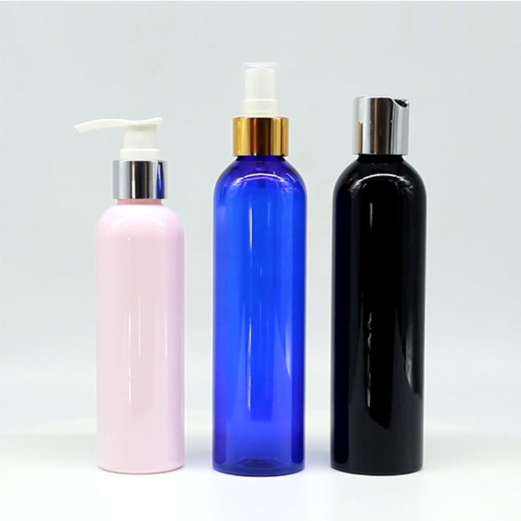 Custom colored cosmo round 500ml plastic fine mist spray bottles