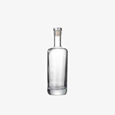 Empty clear home brewing 750ml glass bottles for liquor with sealer caps