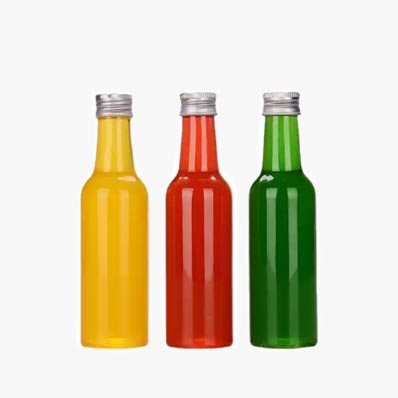 Empty clear 750ml PET plastic bottle with aluminum cap from China supplier