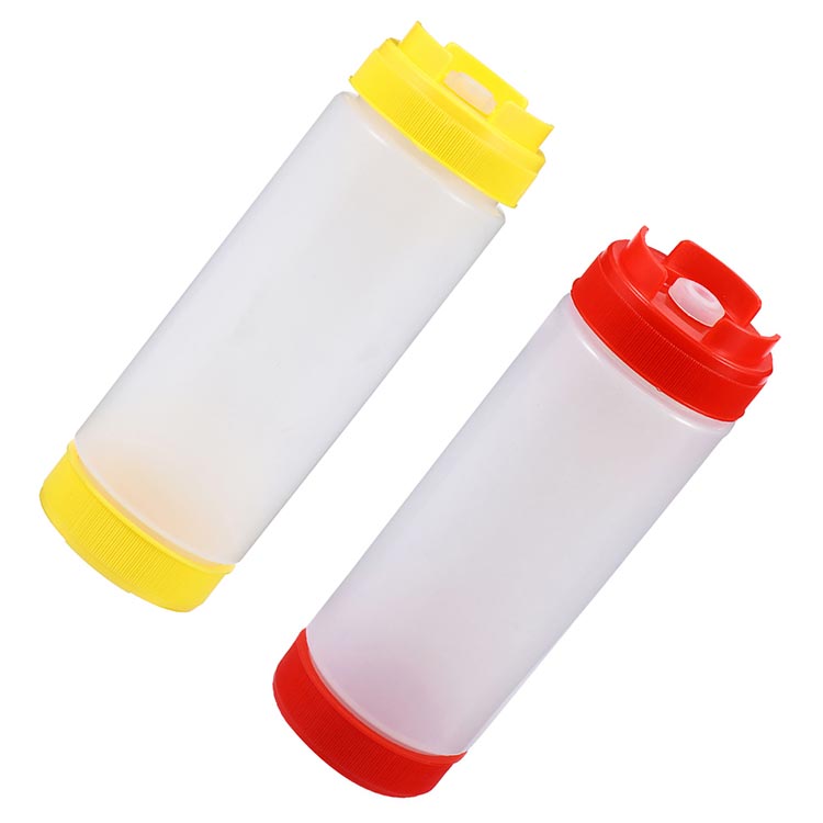 Wholesale squeezable 8oz plastic bbq sauce bottle with adjustable cap