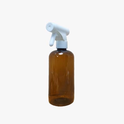 Durable cheap 16oz amber plastic spray bottles with trigger sprayer