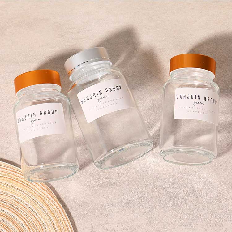 Bulk sale clear 100ml glass medicine bottles with liner and caps