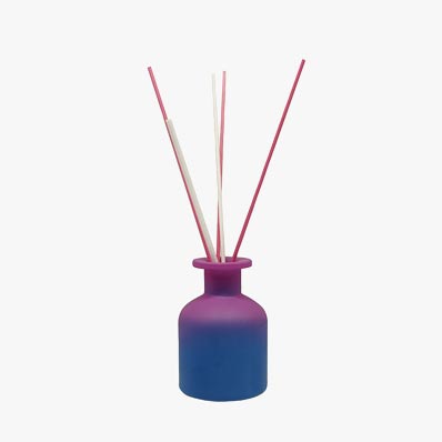 Refillable small 50ml coloured glass reed diffuser bottles