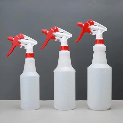 Heavy duty empty 16oz plastic commercial spray bottles with adjustable nozzle for cleaning solution
