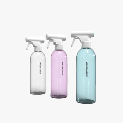 Cheap price round clear 500ml empty plastic spray bottle from supplier