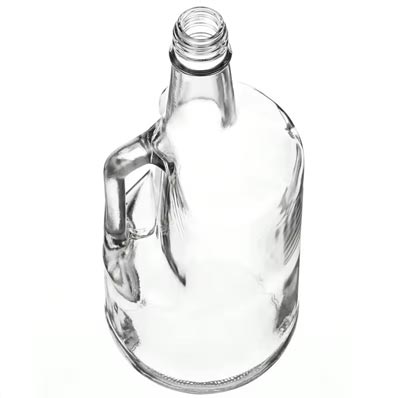 High flint custom classic 0.5/1 gallon glass jug with handle and tamper evident lid for liquor