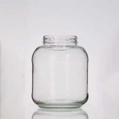 Leakproof large clear round 1500ml glass fermentation jar with lug lid for kitchen