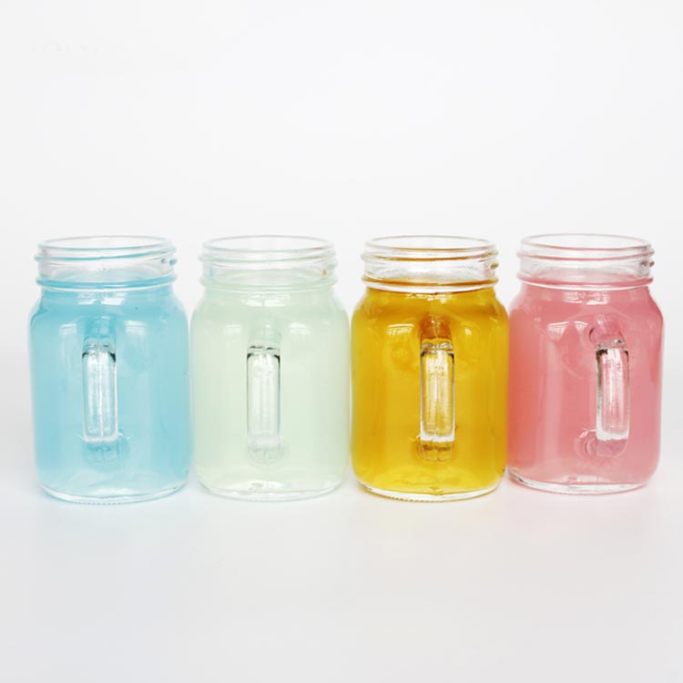 Best juice container clear 120ml glass juice mason jar with straw and lid