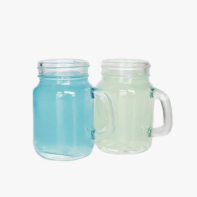 Best juice container clear 120ml glass juice mason jar with handle straw and lid