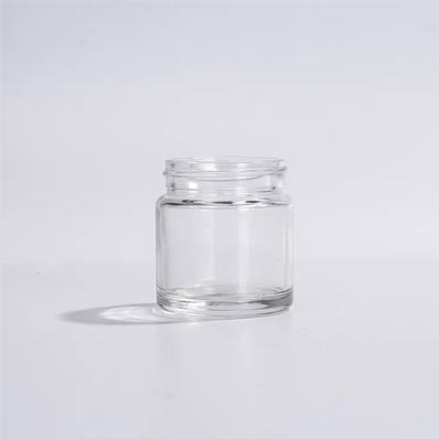 Supplier direct straight side iridescent 4oz glass lip balm jars with private label wholesale