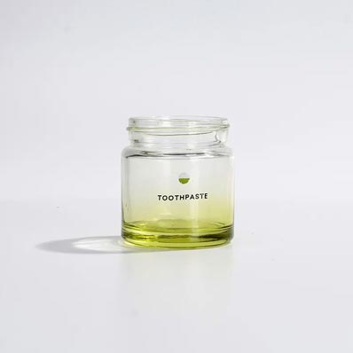 Supplier direct straight side iridescent 4oz glass lip balm jars with private label wholesale