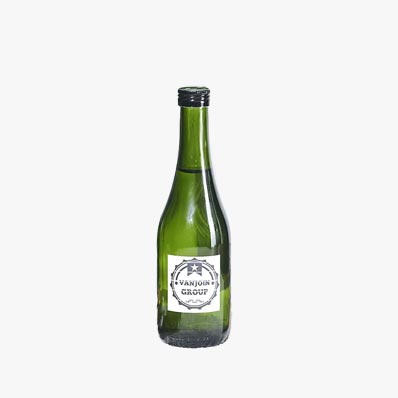Home brew small 300ml glass green wine bottle with screw cap