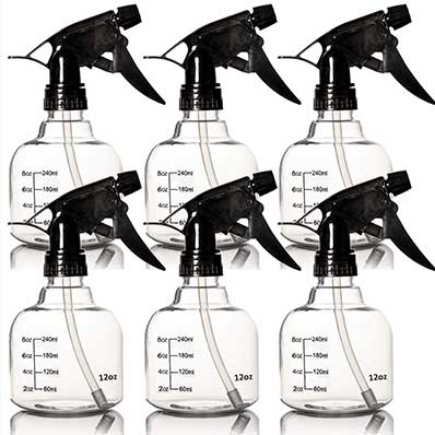 Refillable 250ml industrial plastic spray bottles for alcohol