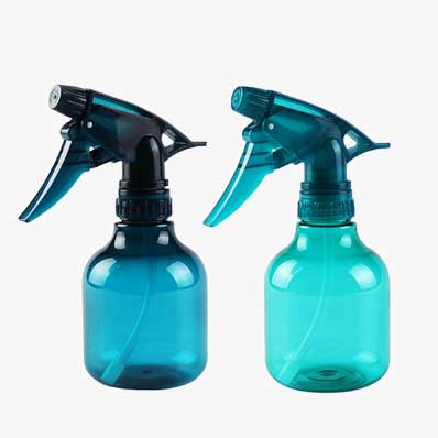 Refillable 250ml industrial plastic spray bottles for alcohol