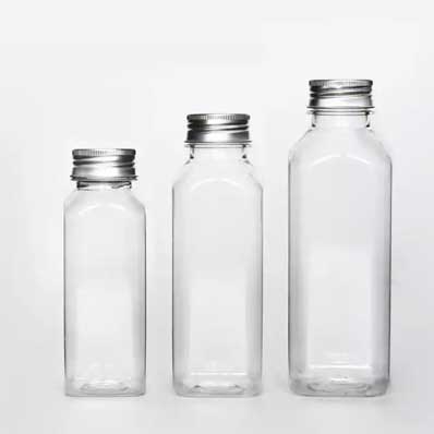 Biodegradable clear 500ml plastic pla bottles with screw caps