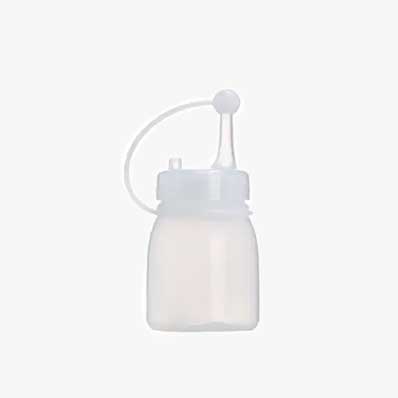 Refillable 180ml small squeezable plastic catsup bottle with cap