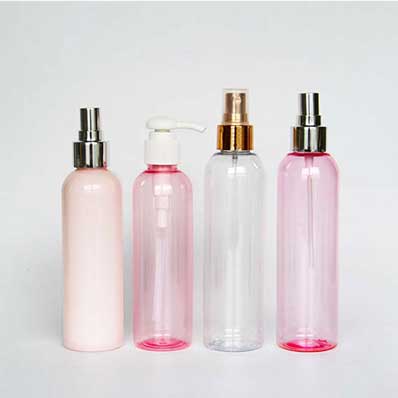 Empty colored 100ml plastic cosmetic spray bottles bulk sale