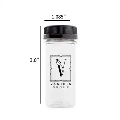 Custom size and shapes mini 100ml plastic energy shot bottles with tamper evident caps for beverage