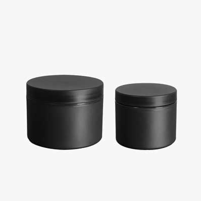 Matted black frosted 30ml plastic eye cream jar with lid bulk