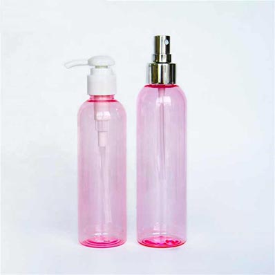 Custom colored cosmo round 500ml plastic fine mist spray bottles