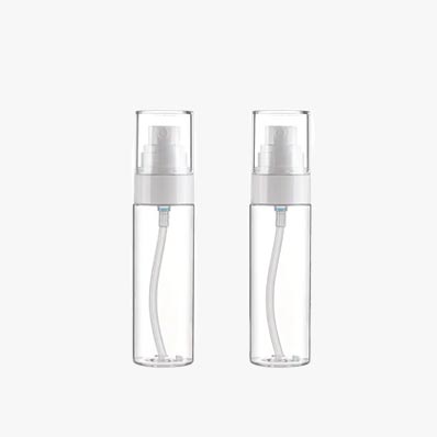 Multi-functional travel size reusable empty 100ml plastic finger spray bottle with mist sprayer