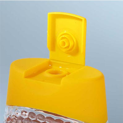 Wholesale custom label refillable 360ml plastic honey jars with lids 