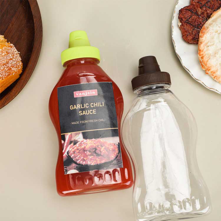 Plastic ketchup squeeze bottle for ketchup hot sauce liquids oil condensed milk mustard salad dressing