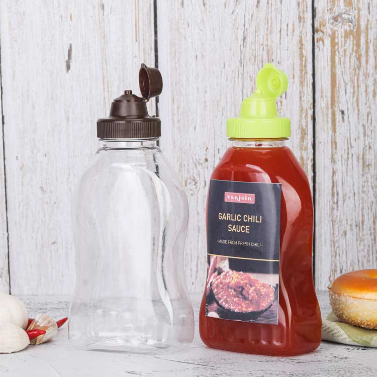 Plastic ketchup squeeze bottle for ketchup hot sauce liquids oil condensed milk mustard salad dressing