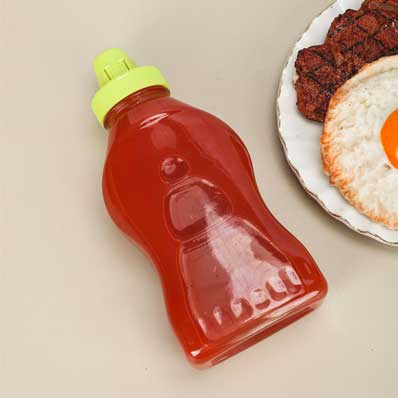 Plastic ketchup squeeze bottle for ketchup hot sauce liquids oil condensed milk mustard salad dressi