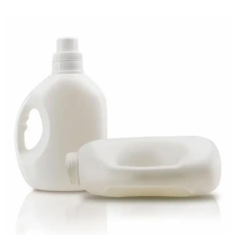 Custom size and label 1L 2L HDPE plastic laundry bottles with screw caps for detergent