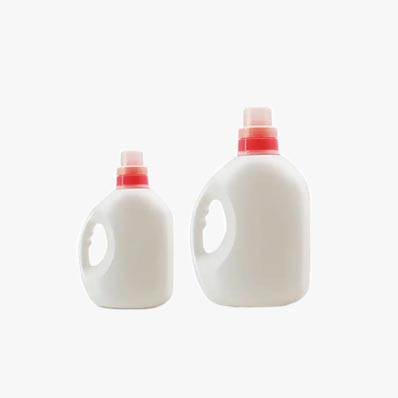 Custom size and label 1L 2L HDPE plastic laundry bottles with screw caps for detergent