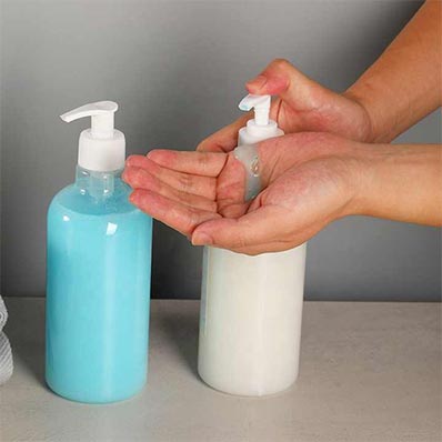Wholesale clear 500ml plastic lotion pump dispenser for bathroom
