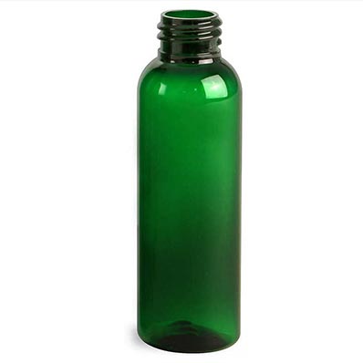 Refillable green 60ml plastic mist spray bottle for skincare 