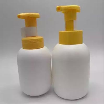 Factory price refillable round 8oz plastic pump bottle with clip in stock