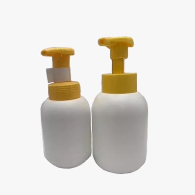Factory price refillable round 8oz plastic pump bottle with clip in stock