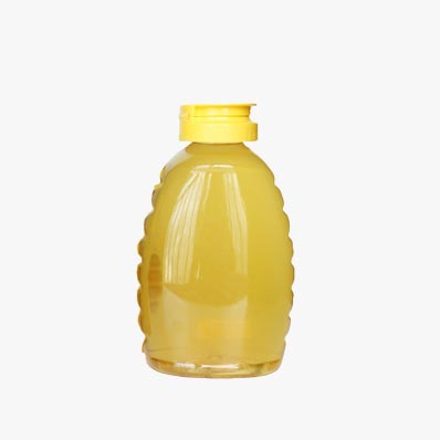 Food grade clear 8oz plastic queenline honey jars with dispensing caps