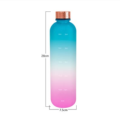 Colorful frosted 32oz plastic water drinking bottle bulk with factory price