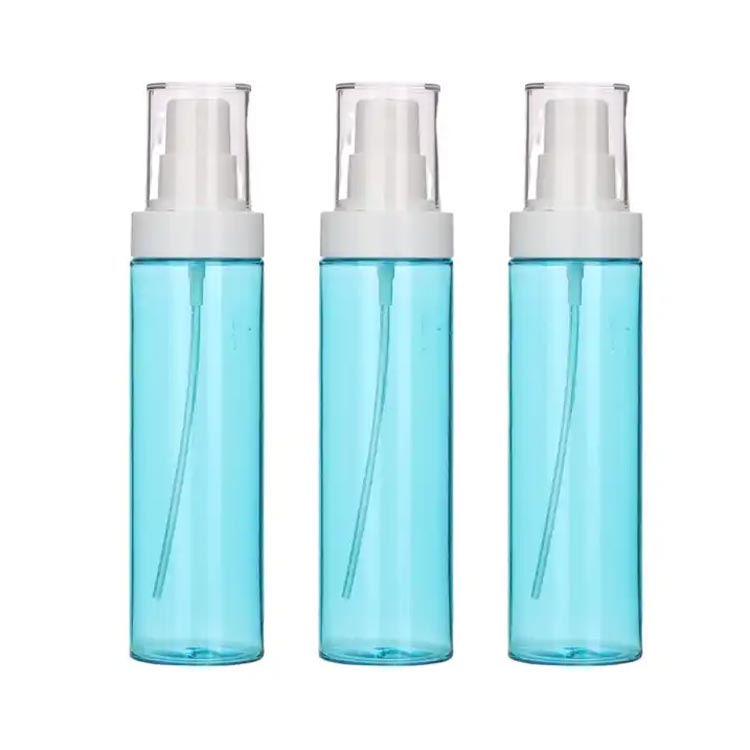 Multi-functional travel size reusable empty 100ml plastic finger spray bottle with mist sprayer