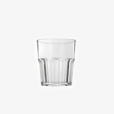 Wholesale factory price 100ml small ribbed plastic wine glasses for red or white wine