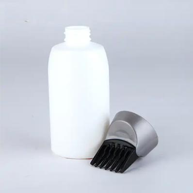 Salon Care colored 170ml PET hair dye root comb applicator bottle 