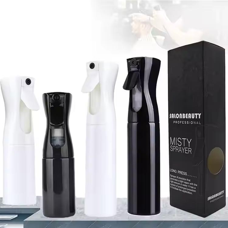 Ultra fine refillable 200ml 300ml salon continuous hair mist spray bottle