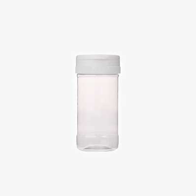 Factory price empty clear 150ml small plastic spice containers seasoning dispenser with shaker lids