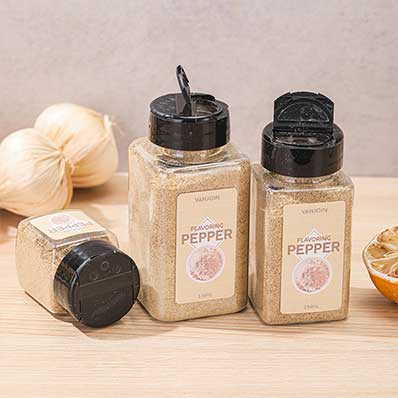 Best custom labels clear 2oz small plastic spice jars with shaker lids for travel camping kitchen