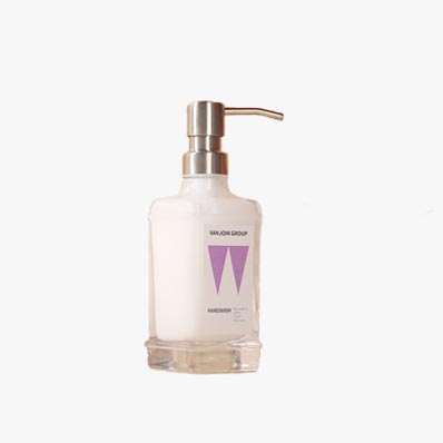 Luxury clear 300ml square glass lotion bottle with stainless steel pump