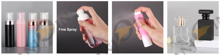 Application and shapes of spray bottles