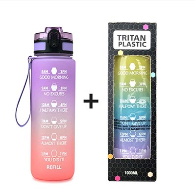 Custom color leak proof BPA free 1000ml plastic tritan sports drink bottle