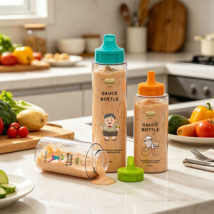 250ml Squeeze Condiment Bottles,Squeeze Bottles for Sauces,Plastic Dispensing for Ketchup Mustard BBQ Chilli Sauce Olive Oil Condiment