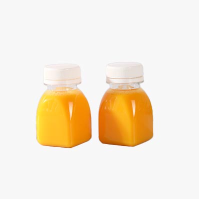 Wholesale price clear small 2oz plastic juice bottle with screw cap